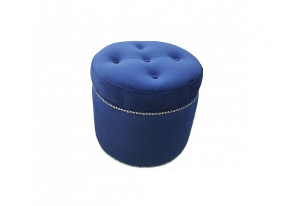 Chesterfield Pouf Textile Footstool Round Stool Upholstered Stool Seat Pouf New